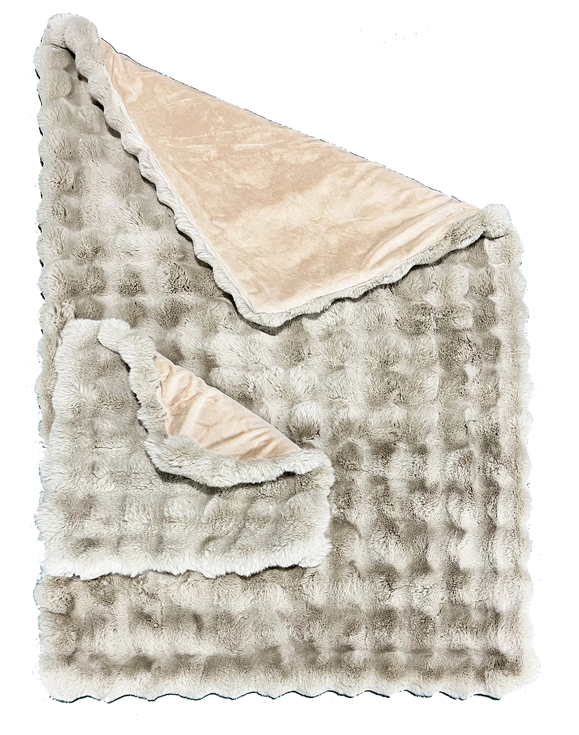 Rabbit fur blanket