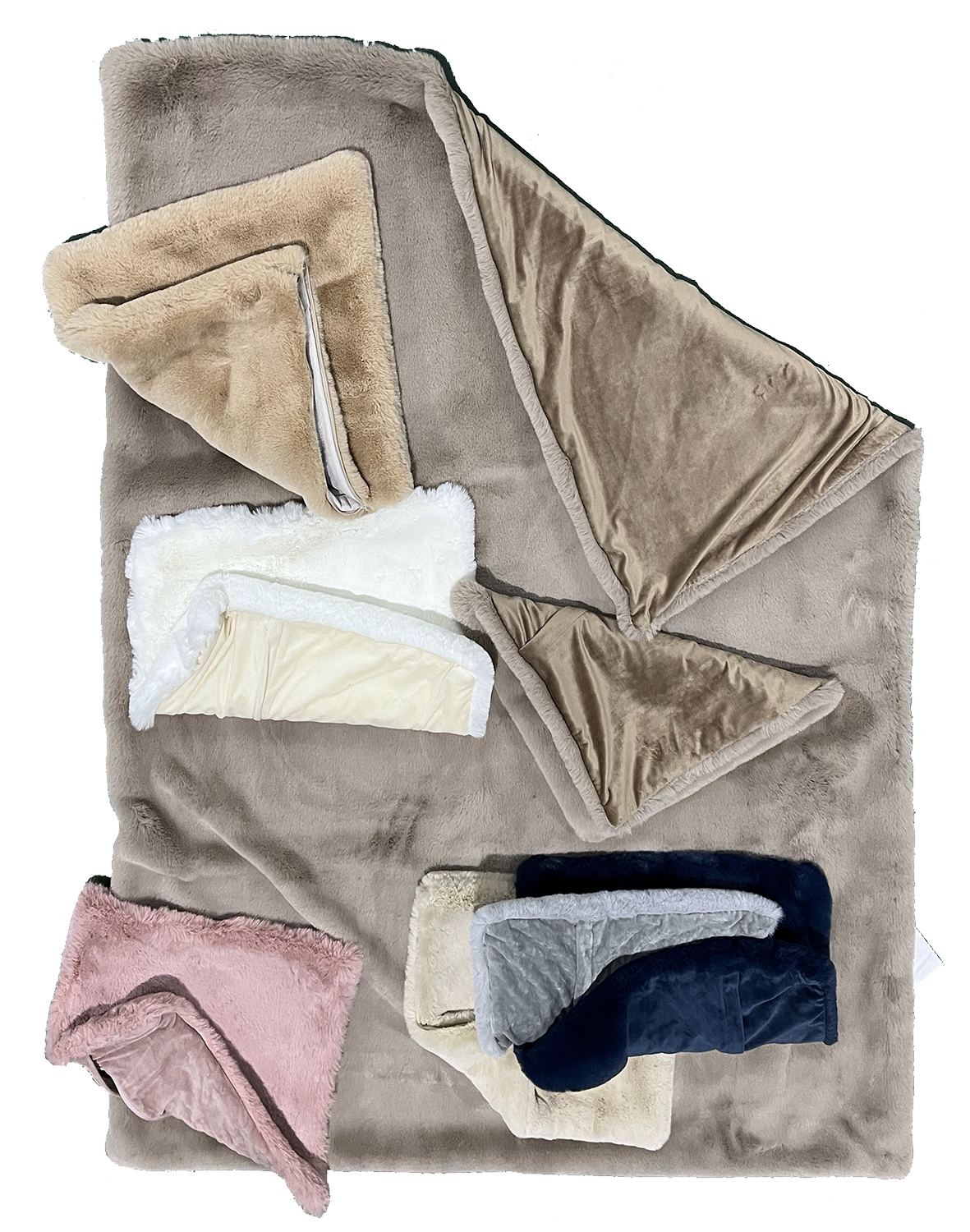 Rabbit fur blanket
