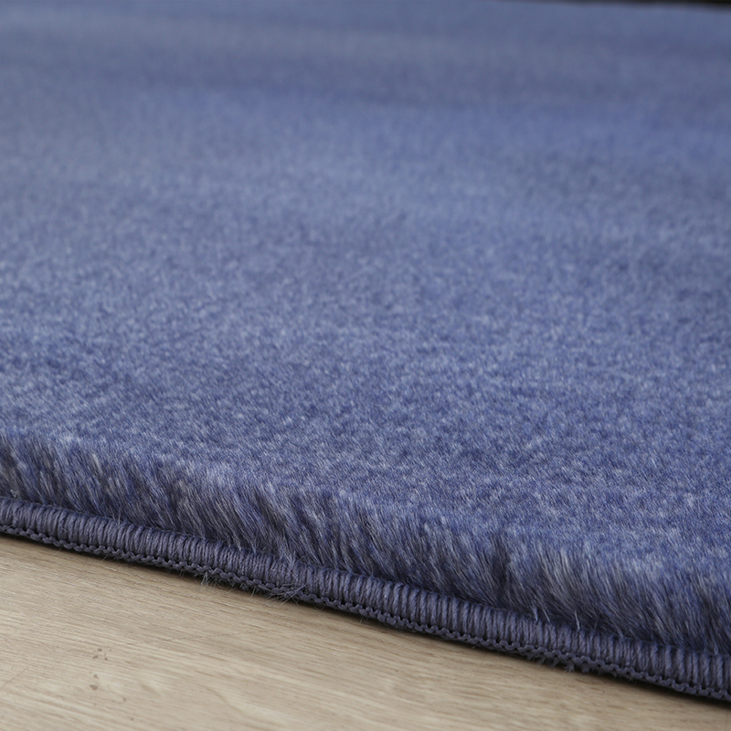 Double color rabbit fur carpet