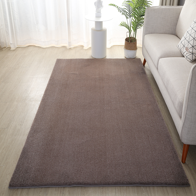 Double color rabbit fur carpet