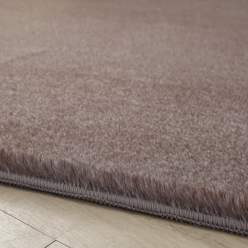 Double color rabbit fur carpet