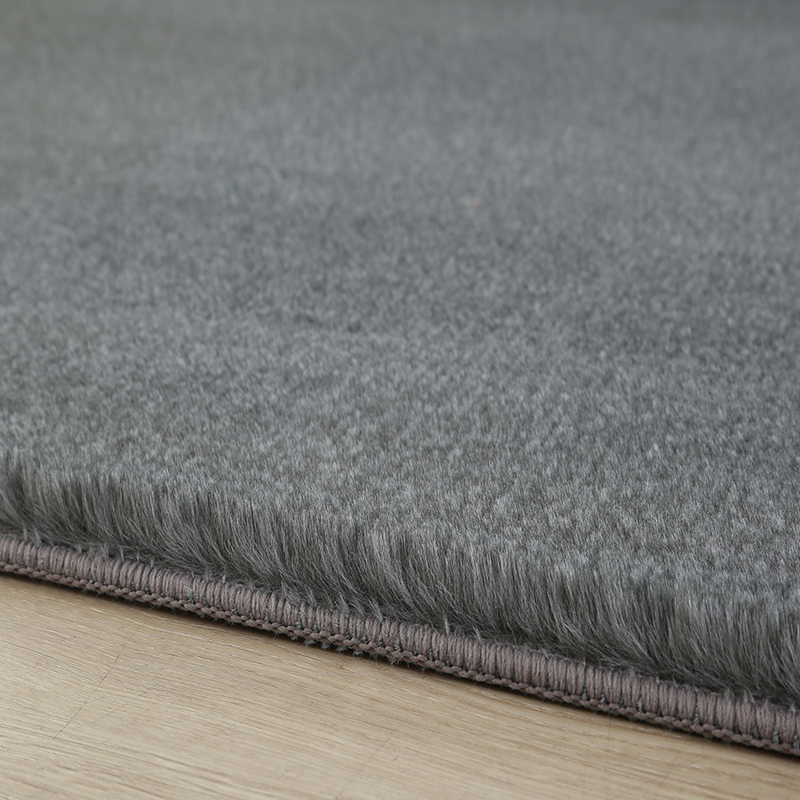 Double color rabbit fur carpet