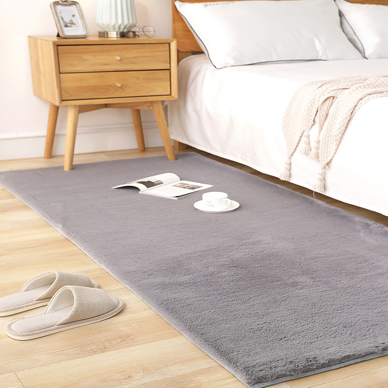 Rabbit fur small rug
