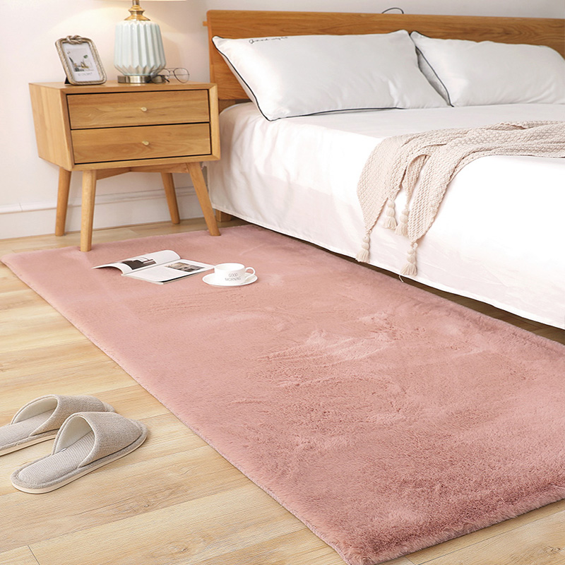 Rabbit fur small rug