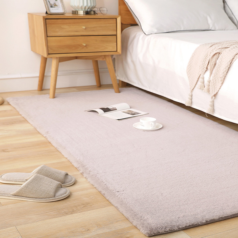 Rabbit fur small rug