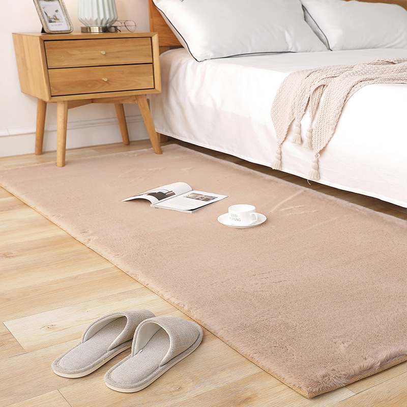 Rabbit fur small rug