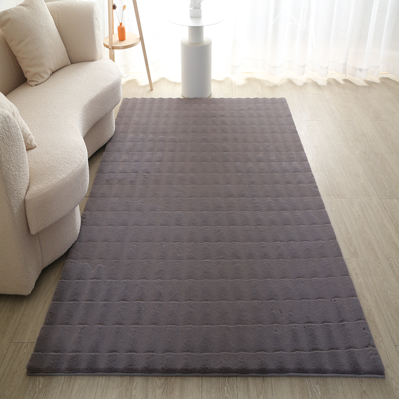 Texture pattern rabbit fur carpet