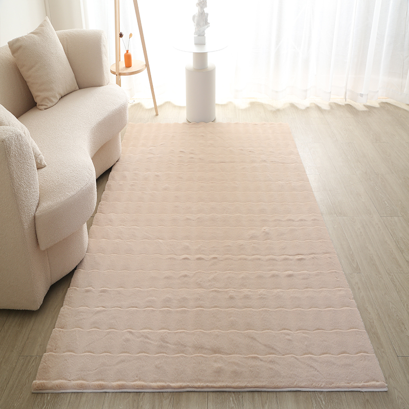 Texture pattern rabbit fur carpet