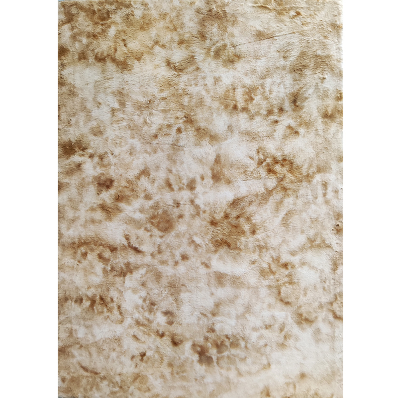 Tie dyed rabbit fur carpet