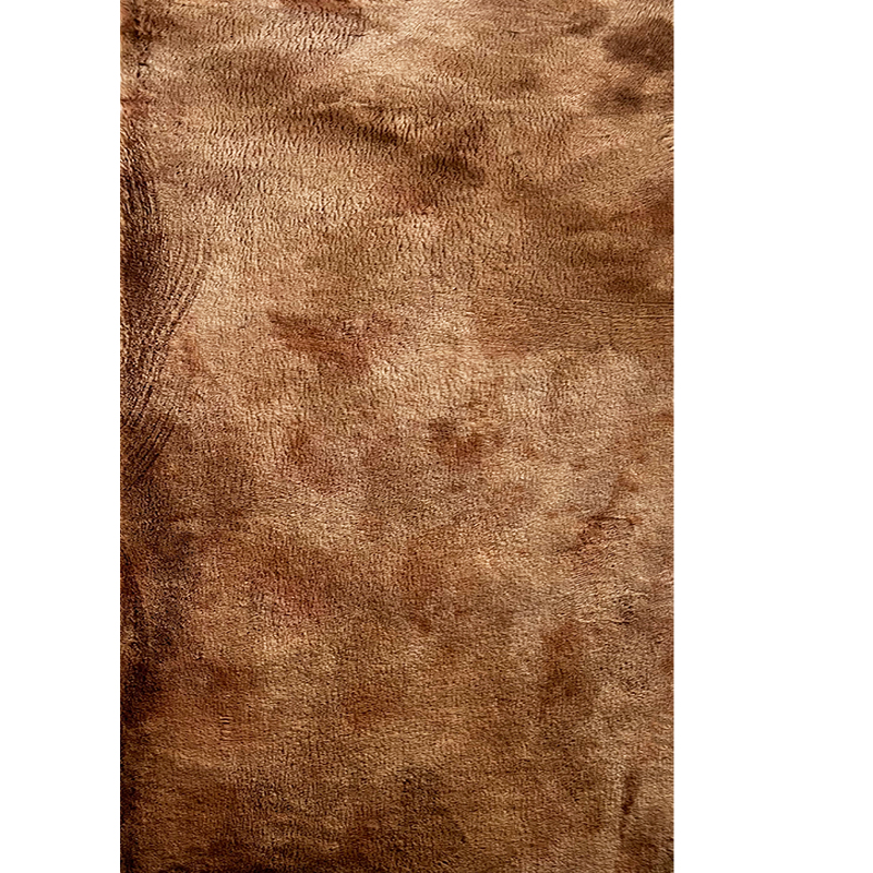 Tie dyed rabbit fur carpet