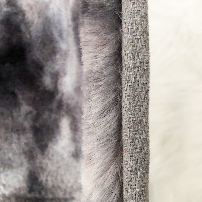 Tie dyed rabbit fur carpet